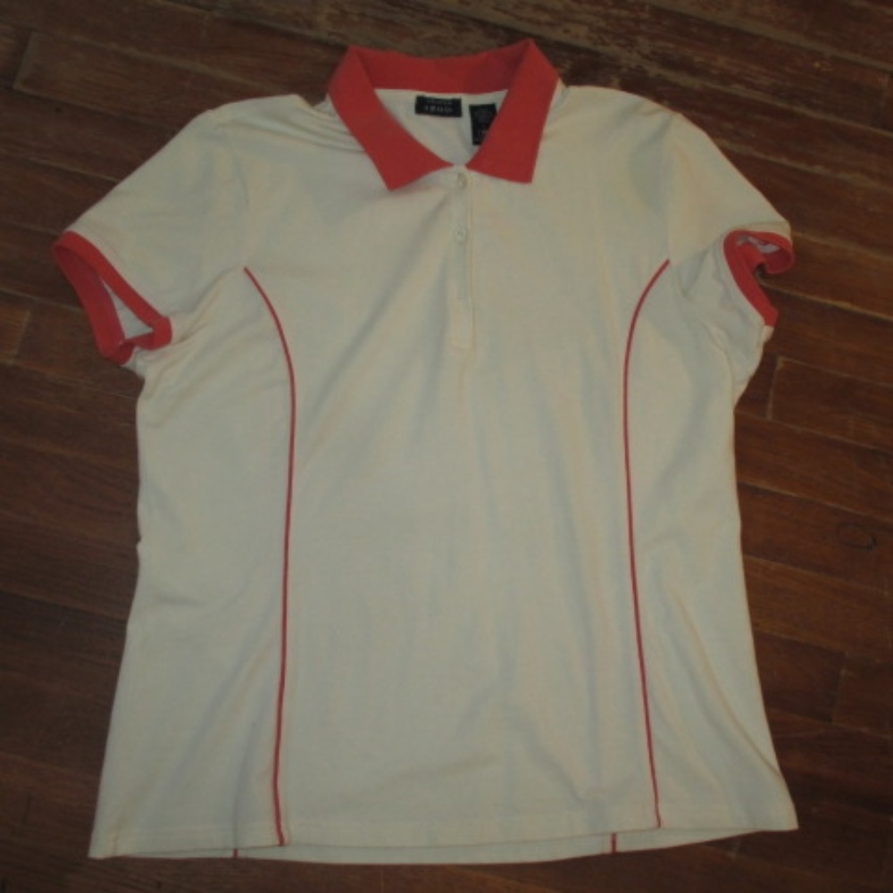 Vinteage Izod Tennis Golf Stretch Top Shirt Cap